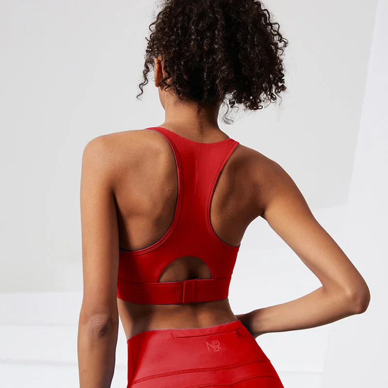Женский сексуальный спортивный бюстгальтер для йоги эластичный ударопрочный