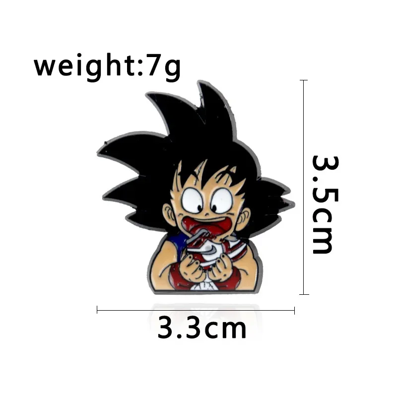 Dragon Ball Son Goku аниме металлическая брошь одежда воротник украшение сумка рюкзак