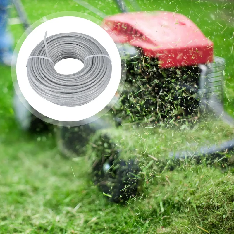 Канат для газонокосилки нейлоновый трос подрезки газона 41 м