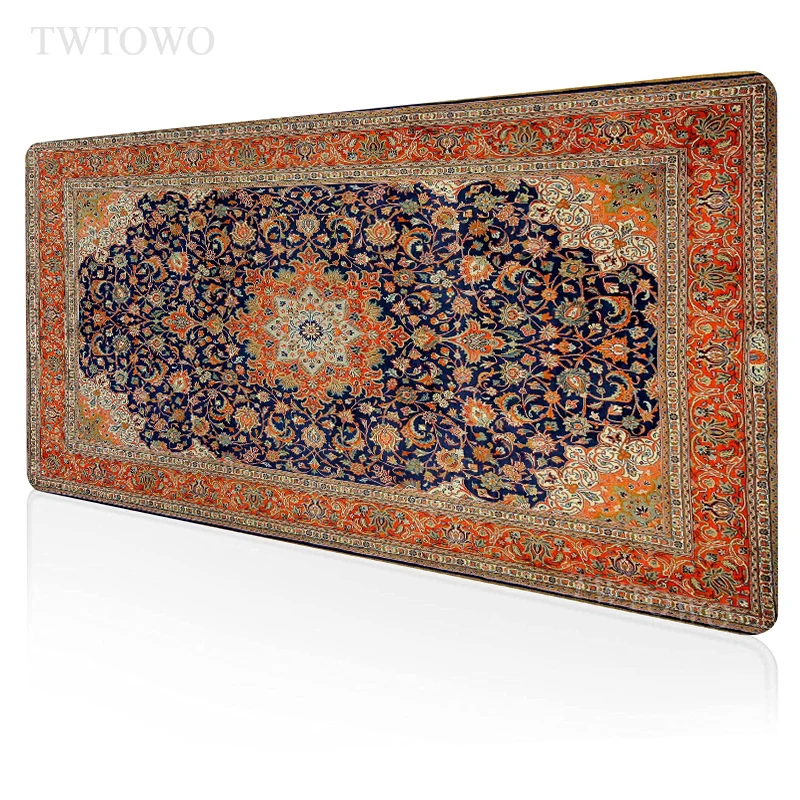 

Персидский коврик для мыши, большой игровой коврик для мыши размера XL, из натурального каучука, для дома и офиса