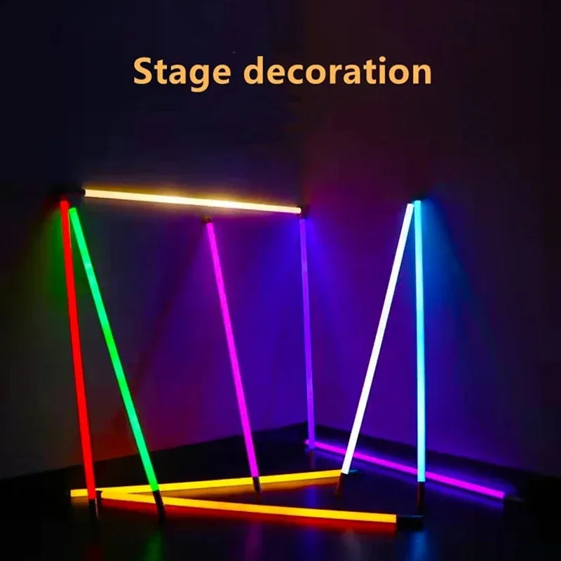 Горячие перезаряжаемые беспроводные портативные красочные огни RGB с тремя