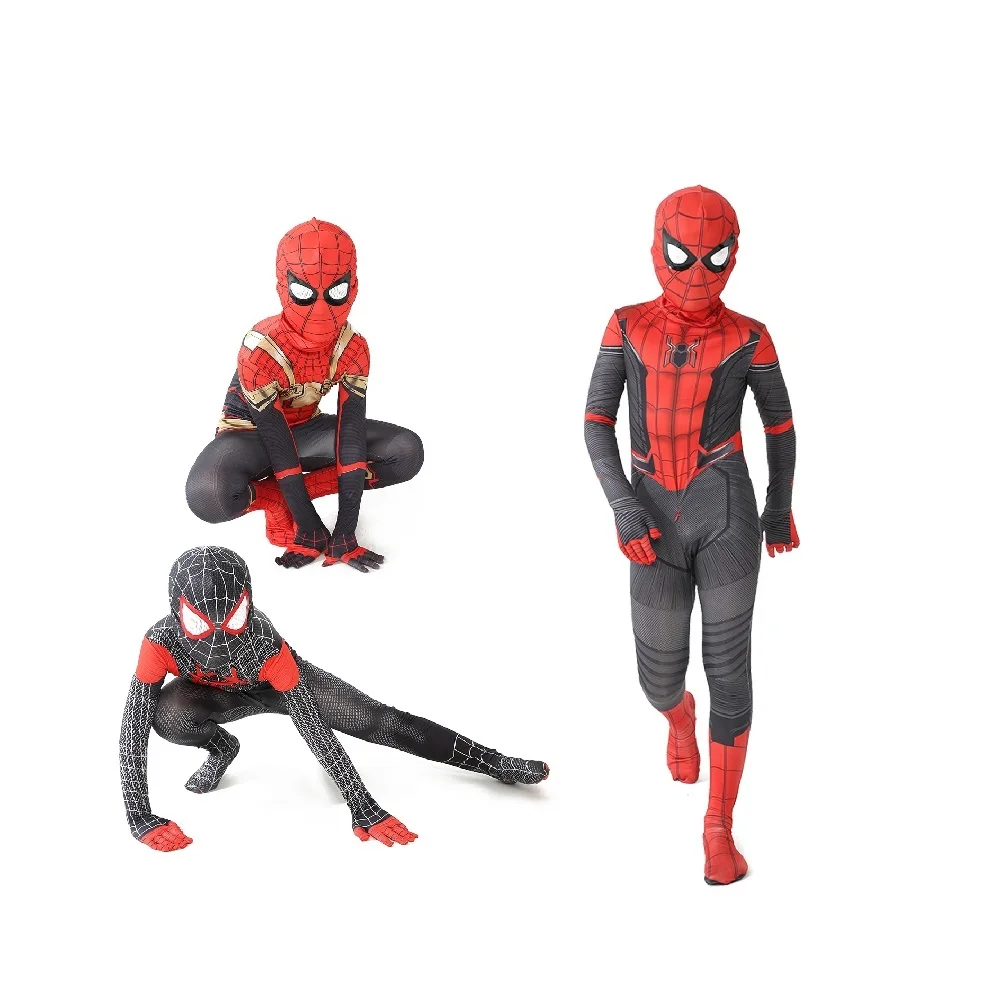 גיבור ספיידרמן תלבושות בגד גוף לילדים ספנדקס מערער ליל כל הקדושים חג המולד פורים איש עכביש קוספליי סרבל 3D סגנון