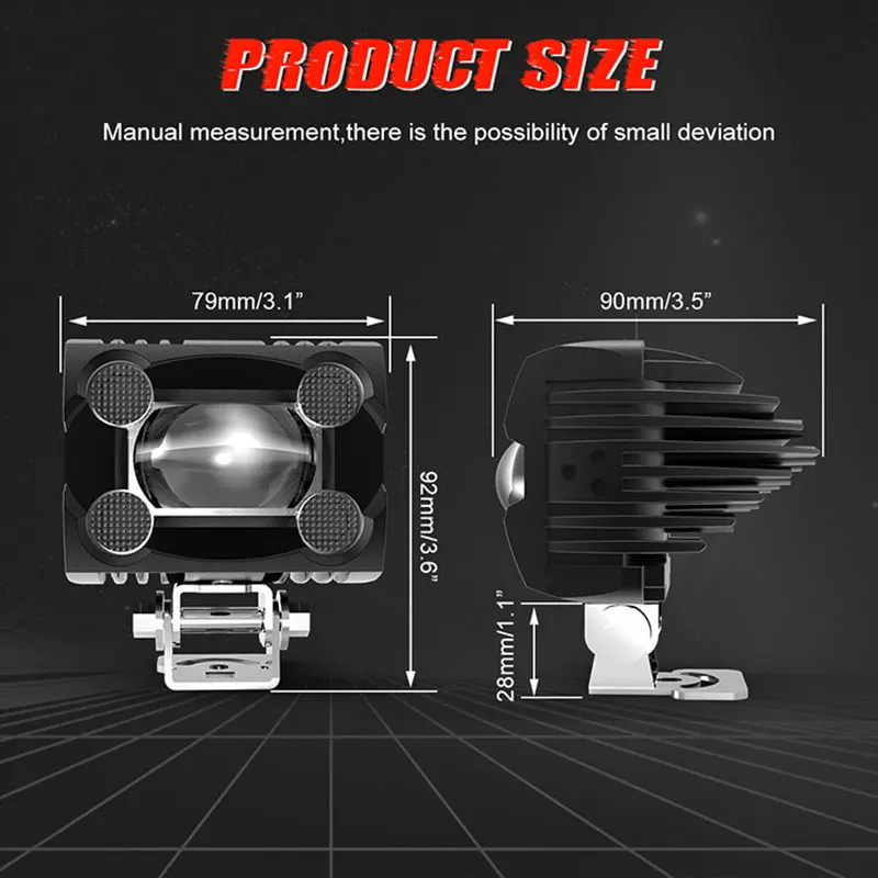 Фонари Противотуманные SANVI 2 шт. 12 В 24 6000 К 3000 90 Вт