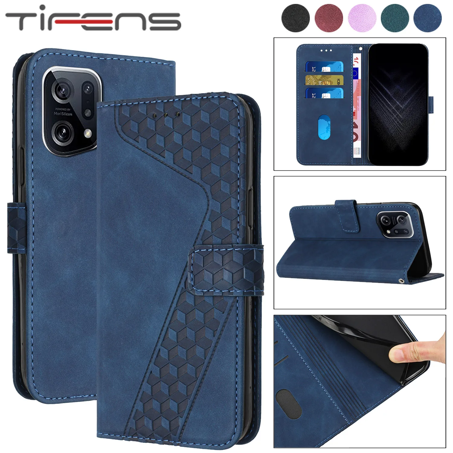 

Leather Flip Case For OPPO A95 A94 A93 A92 A72 A52 A32 A12 A74 A53 A73 A33 A31 A56 A54 A15 A35 A9 A8 A7 A11 A5 A16 S Phone Cover