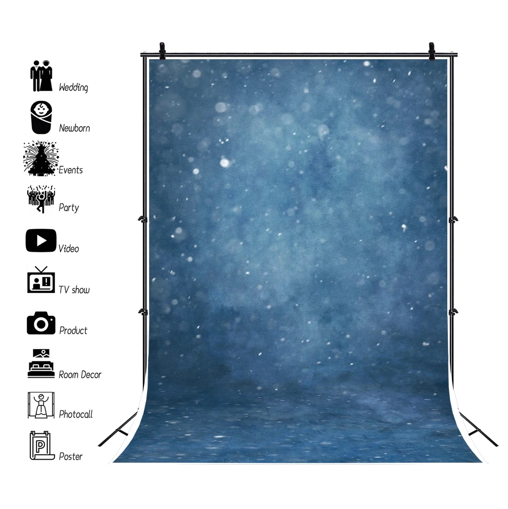 

Blue Glitter Gradient Abstract Photography Backdrops Adult Baby Portrait Pet Photographic Background Photozone Photo Studio