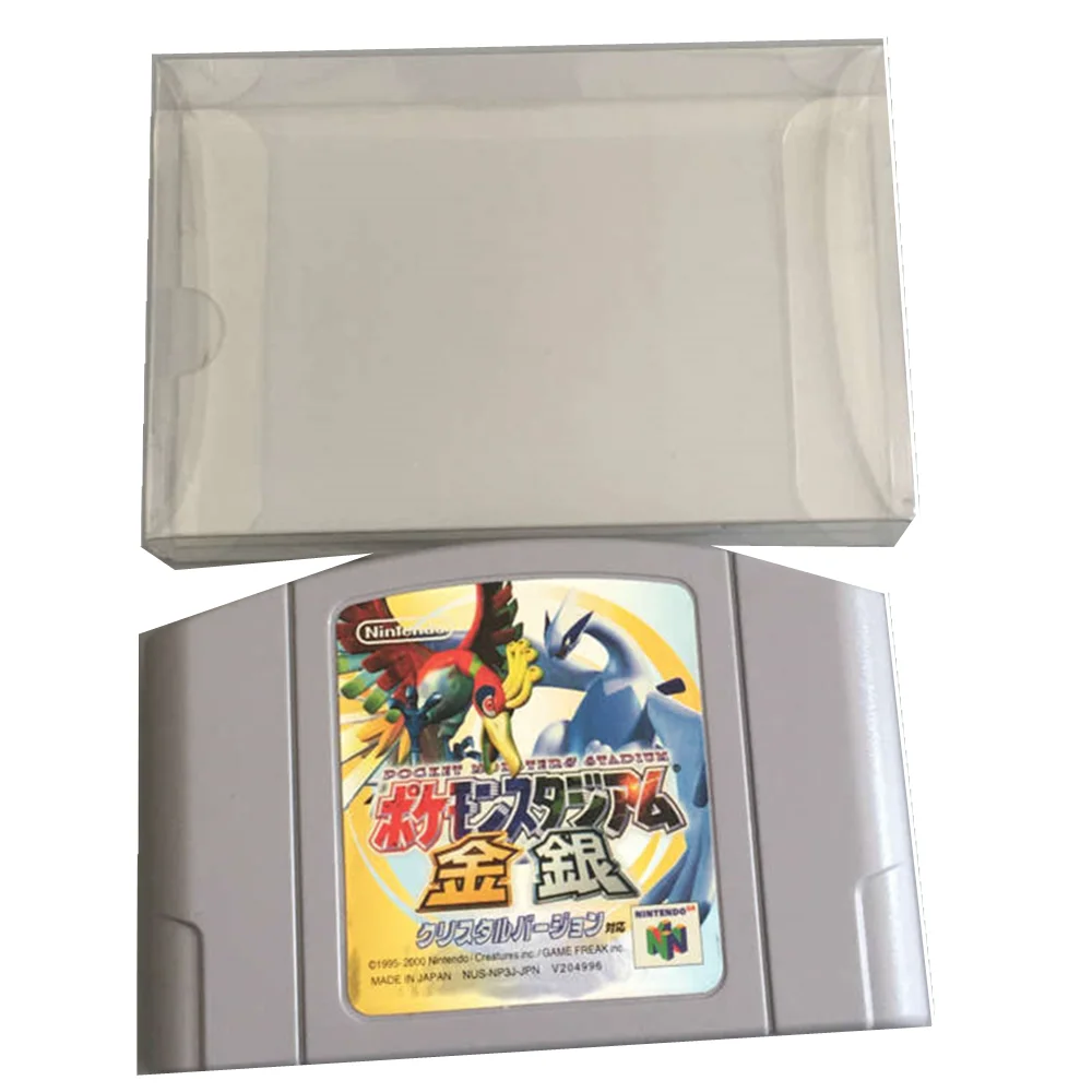 Collection Display Box For N64/Nintendo 64 Game Storage Transparent Boxes TEP Shell Clear Collect Case