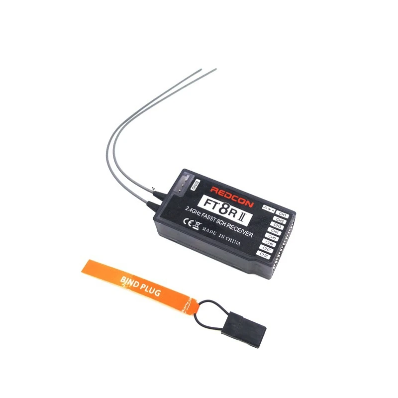 

REDCON FT8RII 8CH HV FASST приемник совместимый с Futaba FASST приемник для пульта дистанционного управления/Rc гоночный Дрон аксессуары