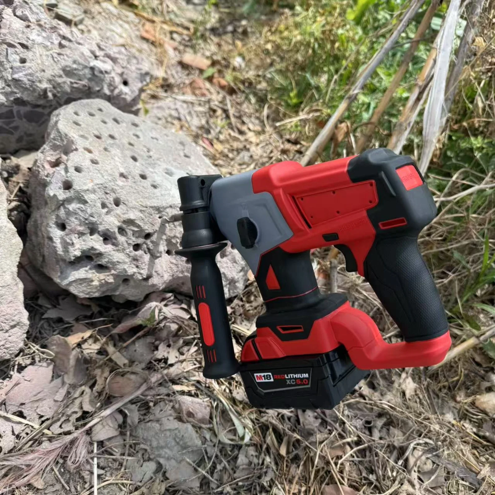 Совместим с аккумулятором Milwaukee M18, бесщеточный двигатель, 2 режима, ударная дрель, беспроводной электрический молоток, электроинструменты (art.: 3920d15545aba) - 3920d15545aba