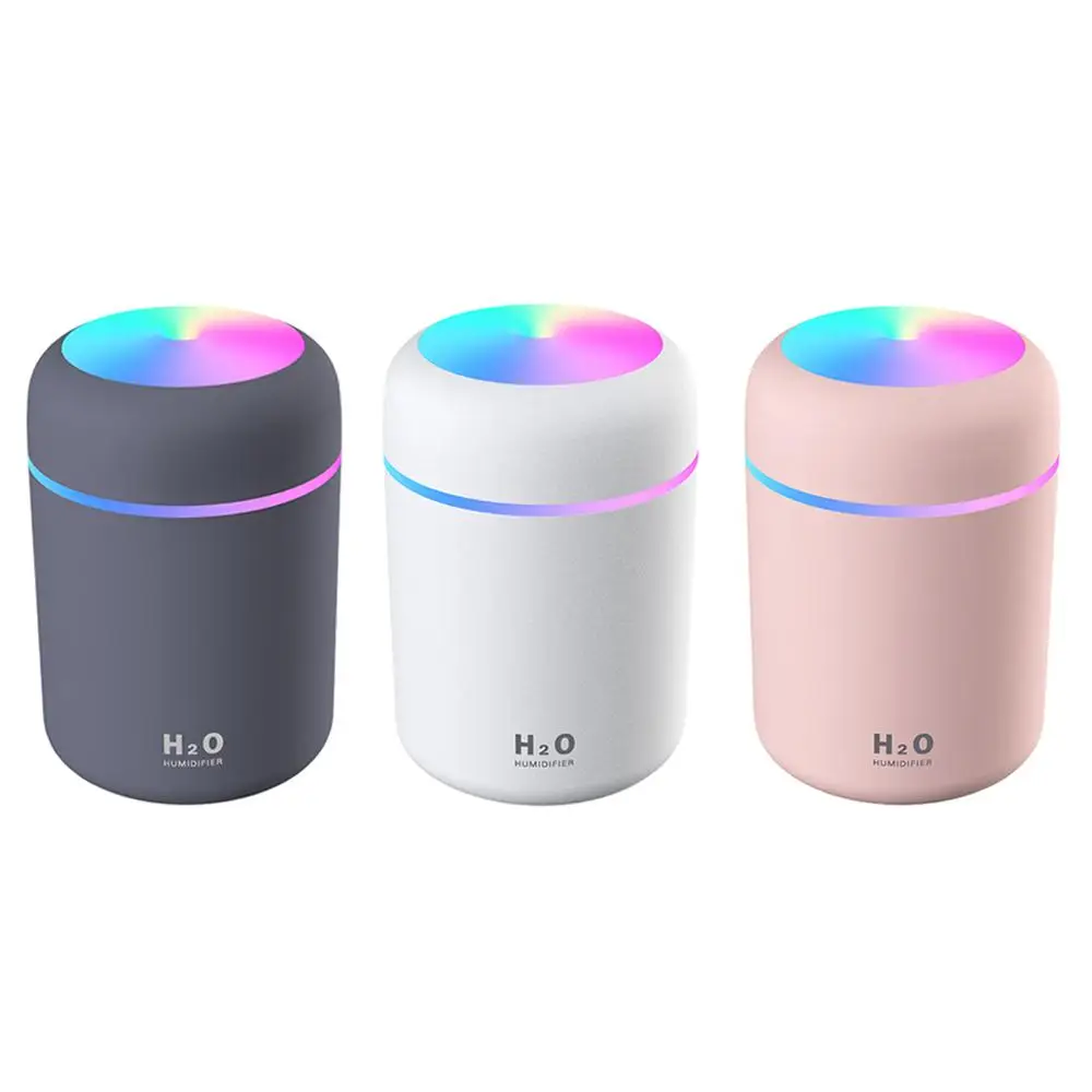 

Portable 300ml Electric Air Humidifier Aroma Oil Diffuser USB Cool Mist Sprayer with Colorful Night Light for Home Car