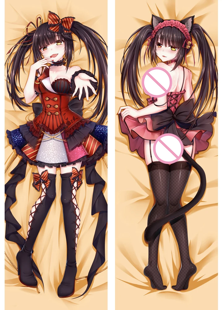 

3D Double-Sided Tokisaki Kurumi Print Dakimakura Hugging Body Pillow Case Cover Date A Live Cartoon Charater Thorw Cushion Cases
