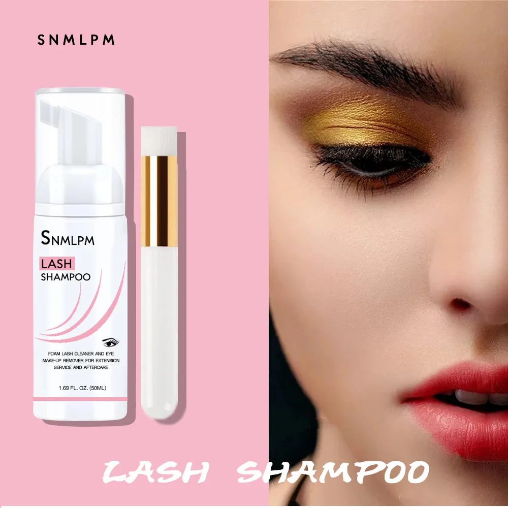 1pcs Eyelash Shampoo 50ml Gentle False Eyelashes Remover Foam False Eyelashes Removal Free Shipping