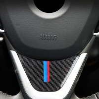 fashion carbon fiber car steering wheel stickers interior modification decor stickers for bmw new 1 series 2016 2017 x1 style