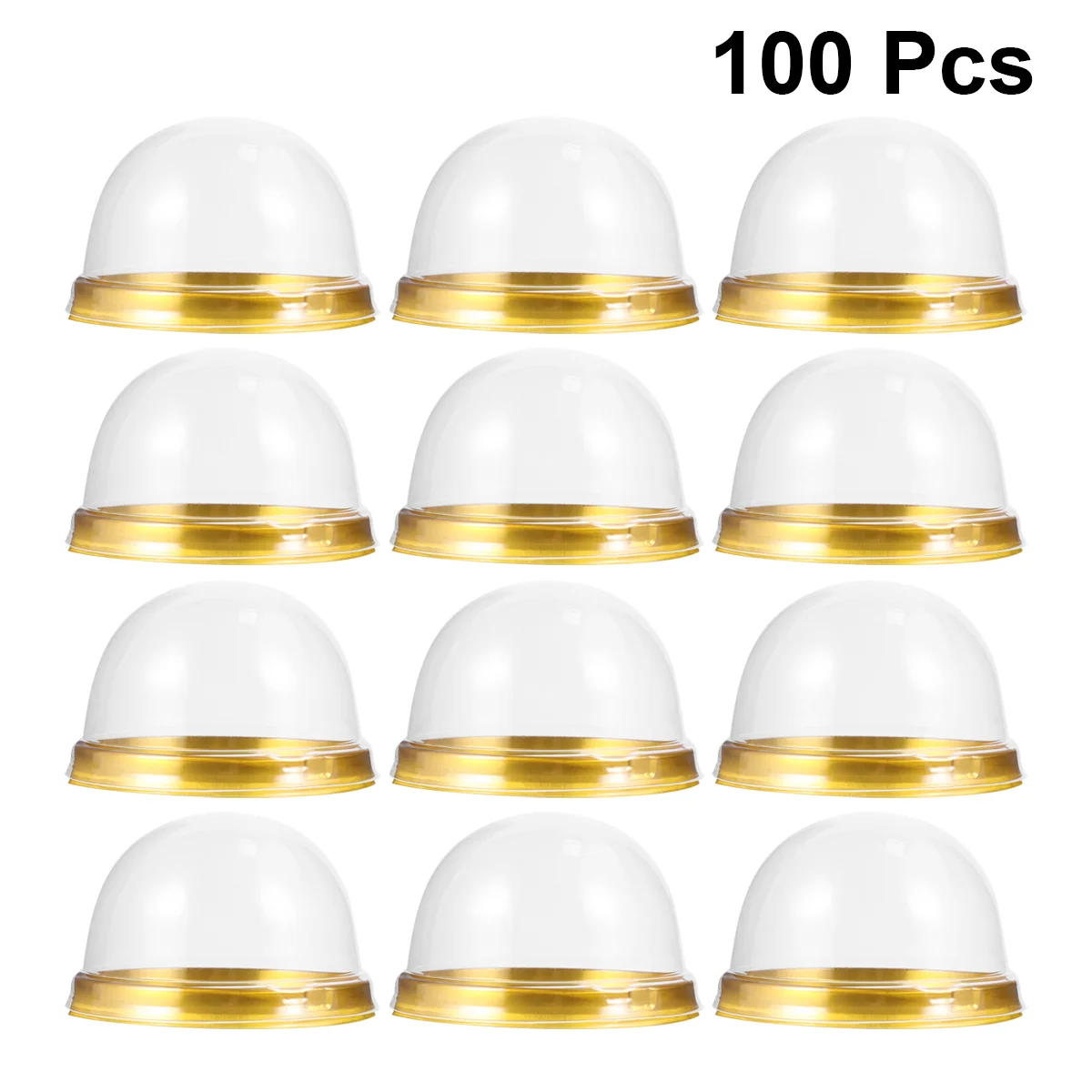 Коробки для кексов контейнеры тортов мини-контейнер Купольные прозрачные крышки