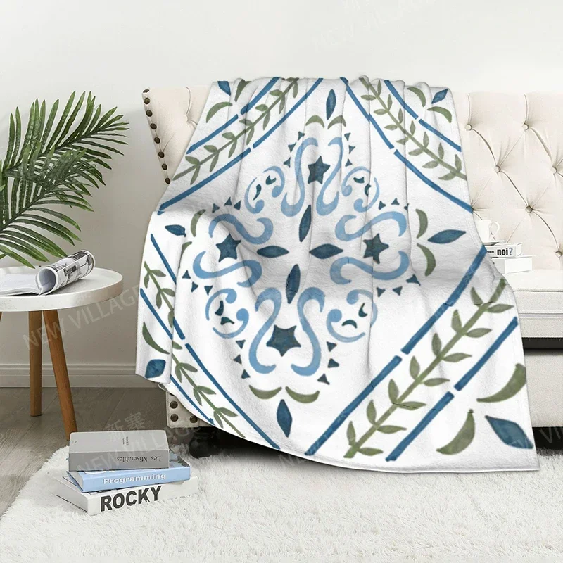 Теплое плед одеяло флис