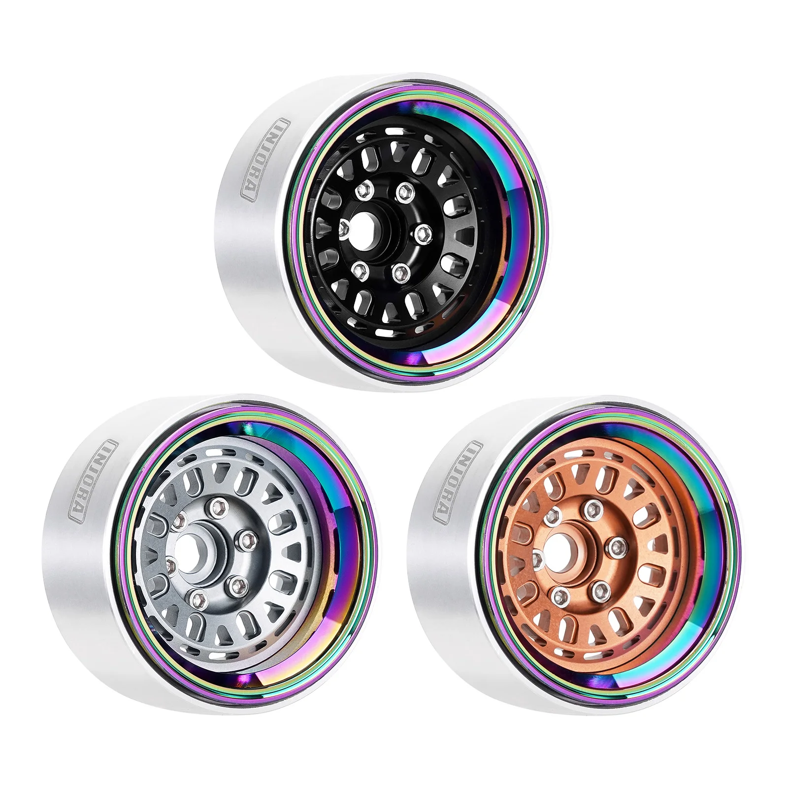 Алюминиевый обод колеса 1 9 дюйма Beadlock-10 мм офсет для 1/10 RC Crawler TRX4 SCX10 VS4-10 Gen8 (W1960)