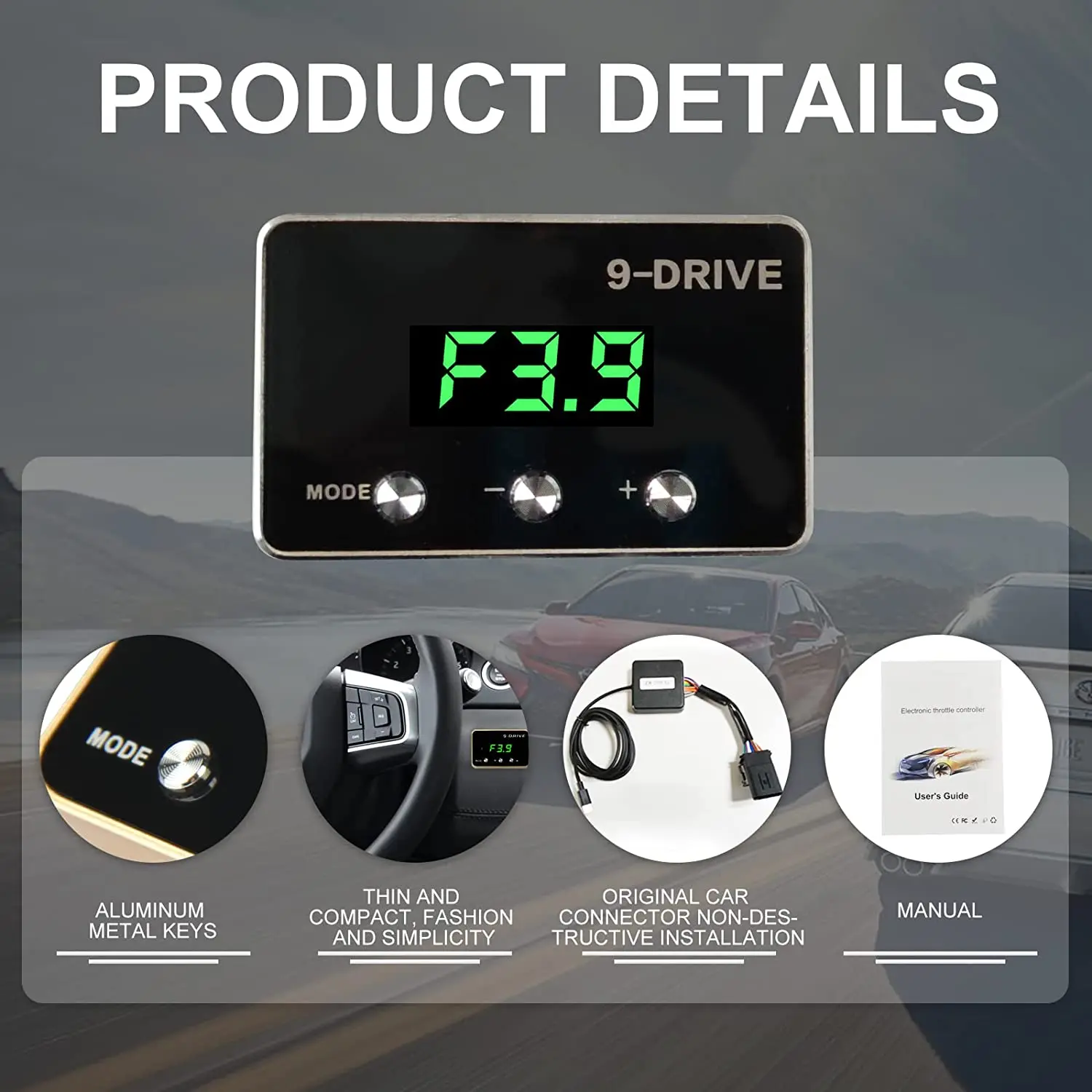 Контроллер реакции дроссельной заслонки 9 режимов привода умный электронный