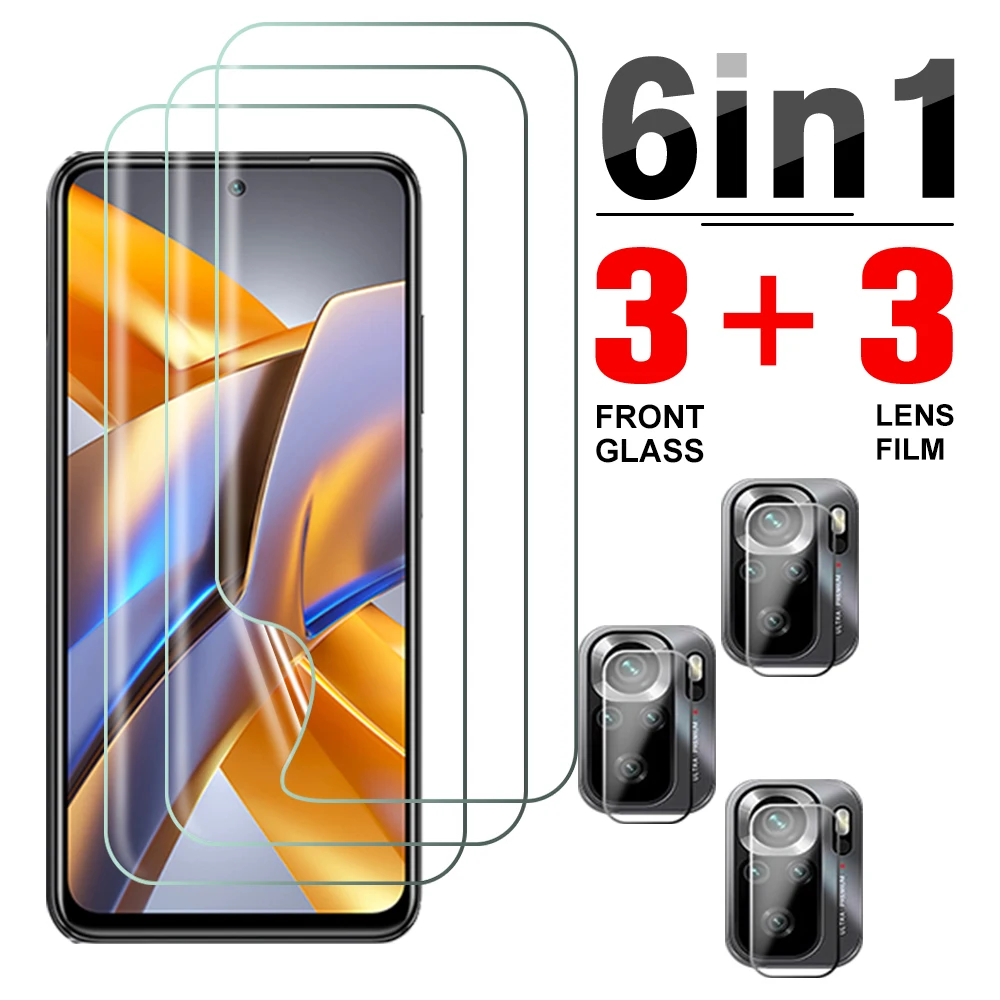 

6in1 Hydrogel Soft Film For Xiaomi Poco M5s 2022 Camera Lens Protector Xiomi PocoM5s Poxo Poko Pocophone M5 M 5 s Protection Fil