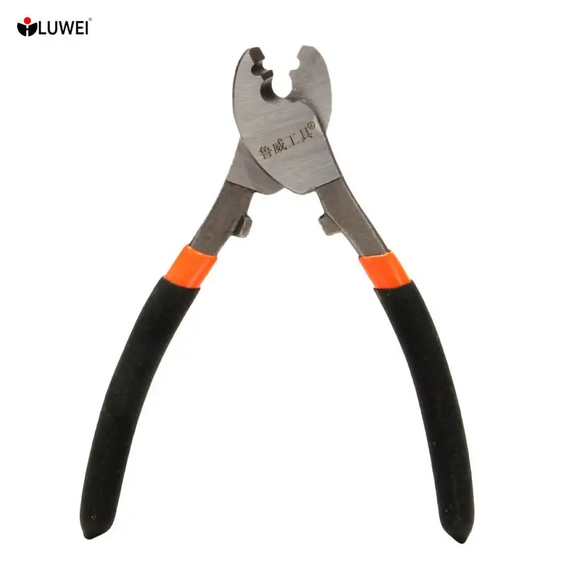 

LUWEI 6 дюймов сверхмощный резак для кабеля Электрические плоскогубцы для снятия изоляции Многофункциональный ручной инструмент Нескользящи...