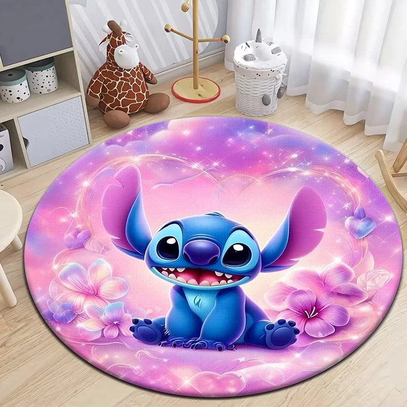 Милый стильный мультяшный 3D круглый коврик для гостиной спальни дивана детский