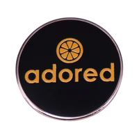 lemon band logo television brooches badge for bag lapel pin buckle jewelry gift for friends