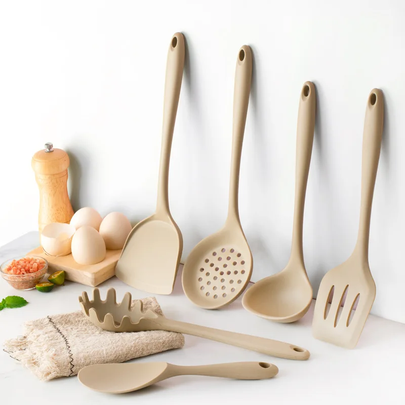 

Non-stick Silicone Spatula Kitchen Utensils Cooking Silicone Spatula Household Silicone Soup Spoon Non-stick Pan