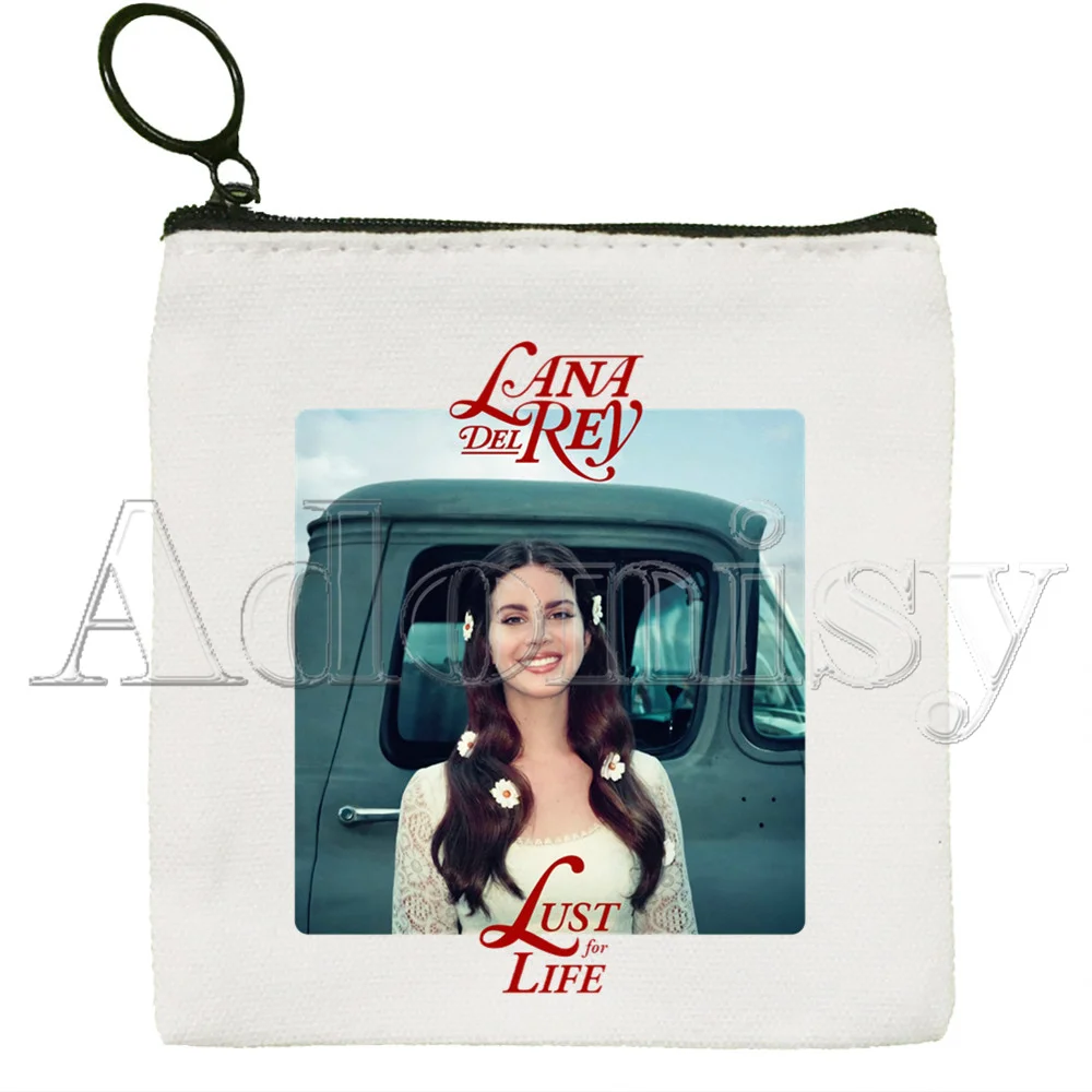 Lana Del Rey New Women's Bag Pure White Bag Handmade Cloth Bag Coin Purse Whiteboard  Bag Handbag