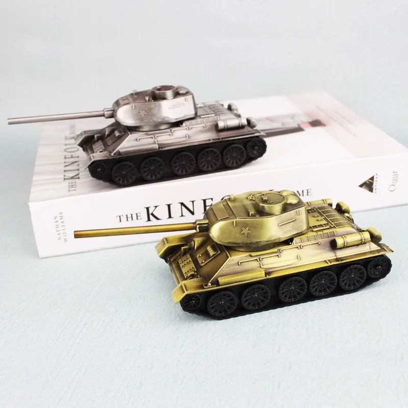 

zinc alloy tank simulation military model metal handicrafts home decoration retro T34