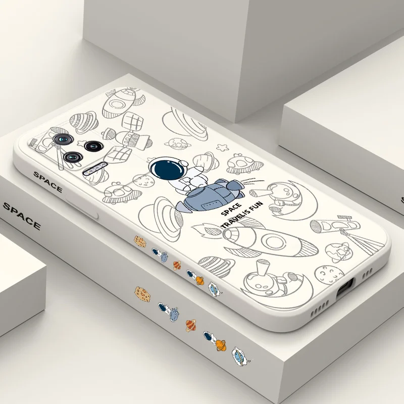 

Travel Astronauts Phone Case For Xiaomi Poco M5S F4 X4 M4 F3 X3 M3 F2 X2 Pro 4G 5G GT Liquid Silica Cover