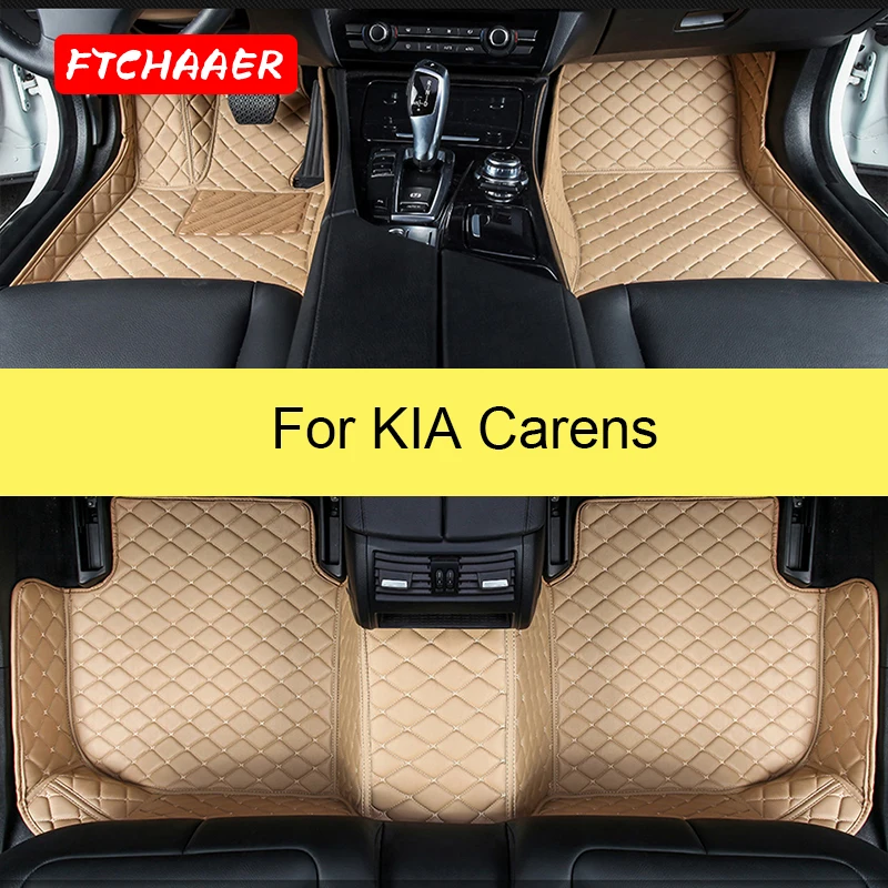 

FTCHAAER Car Floor Mats For KIA Carens Foot Coche Accessories Carpets