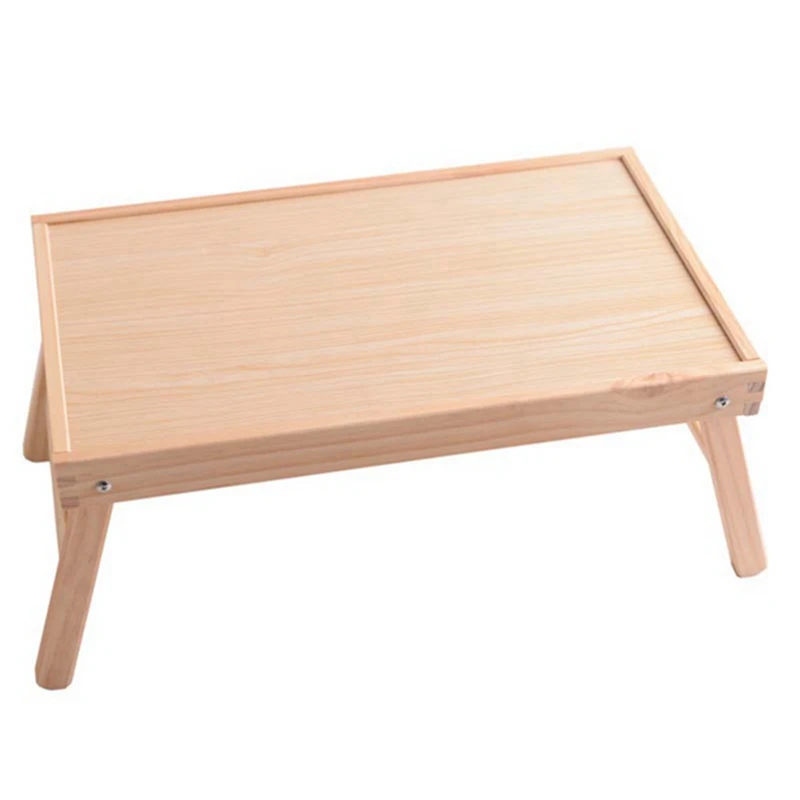 

Wooden Portable Leg Foldable Computer Laptop Desk Outdoor Camping Adjustable Table Breakfast Tray Picnic Table