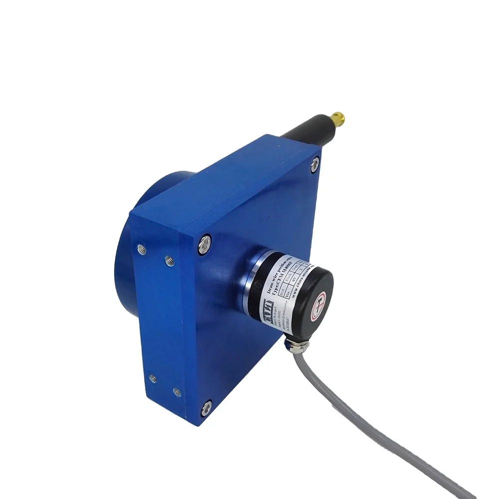 

10-30V voltage supply 4000mm rope encoder push pull output draw wire displacement position sensor