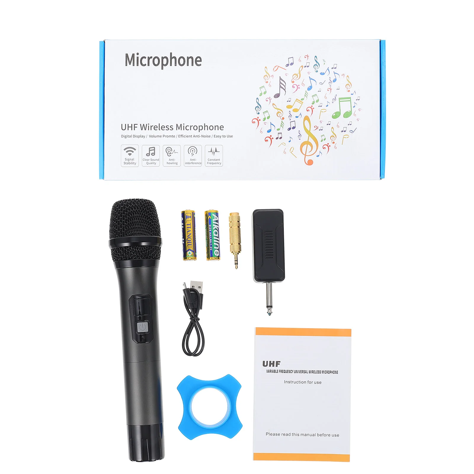 

1 Set Wireless Outdoor Live Streaming Metal Micro Wireless Handheld Microphone
