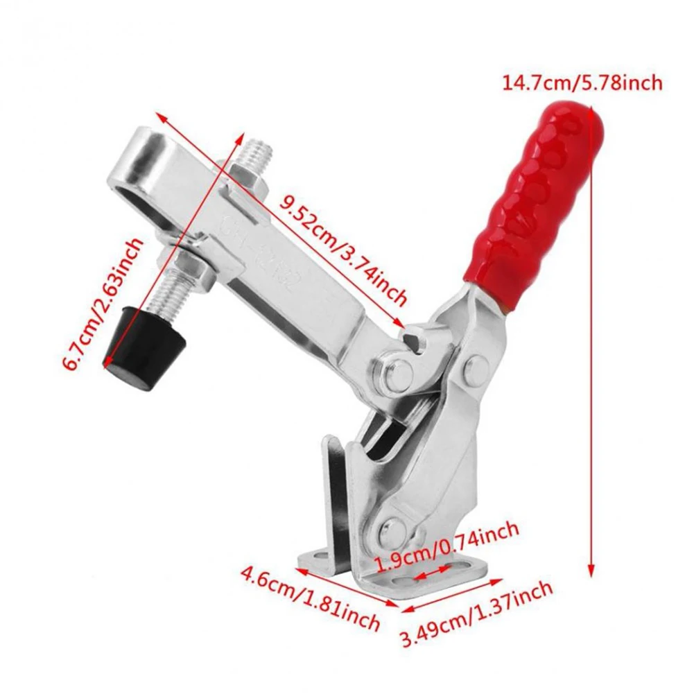 

GH-12132 Toggle Clamp Safe Wear Resistance Workshop Equipment Electronic Equipment Assembly For Machine Operation