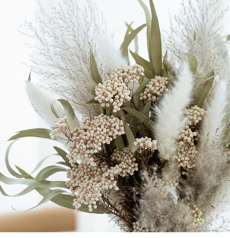 Свадебная пампасная трава Декор для дома перо сушеные цветы букет натуральные