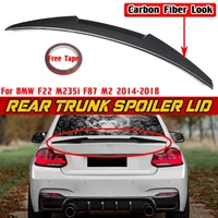 f22 m4 style car rear trunk spoiler lip boot wing lip for bmw f22 m235i f87 m2 2014 2018 car rear roof lip spoiler body kit