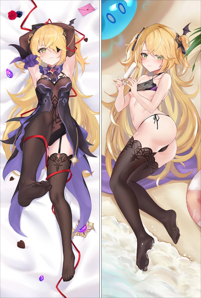 

Двусторонняя наволочка для подушки Dakimakura Anime Genshin Impact Fischl