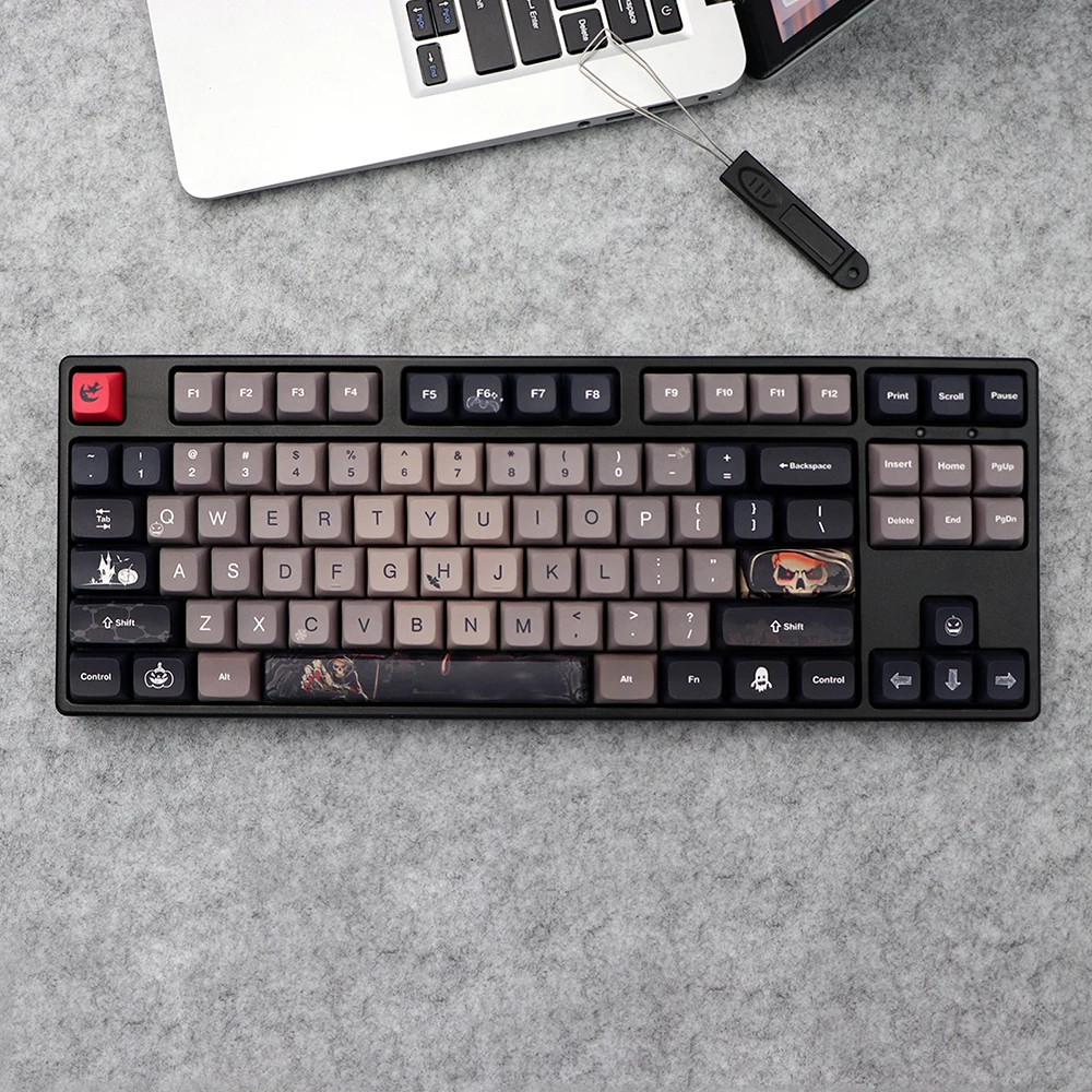 

Хэллоуин тема 137 клавиши PBT Keycap XDA профиль краска Сублимация Keycap для MX переключателей механическая клавиатура XDA Keycaps с ISO