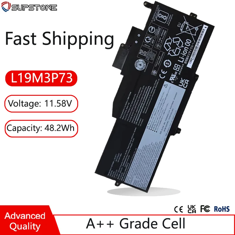 Фото Новый аккумулятор для ноутбука L19C3P71 L19M3P72 L19M3P73 для Lenovo ThinkPad X1 NANO GEN 1-20UN SB10T83206 5B10W13962 SB10T83205 5B10W13963 №1
