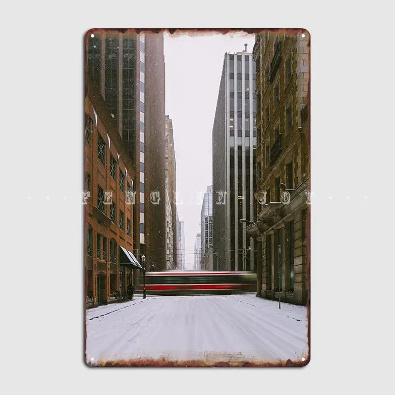 Металлическая вывеска в стиле Торонто Настенный декор для гостиной жестяные
