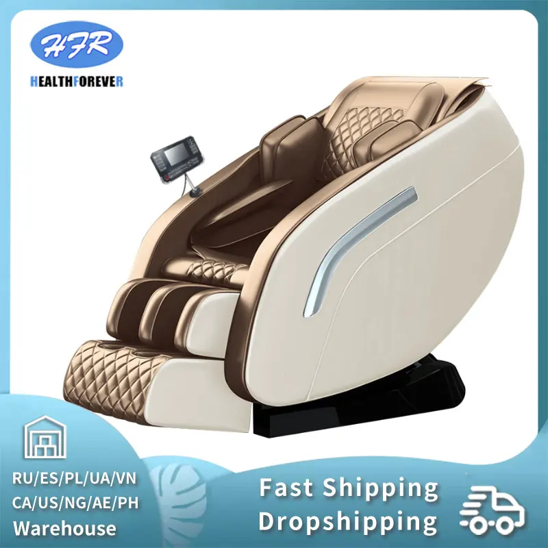 

Russian Free HFR-L60 Full Body Massage Chair 4d Zero Gravity Double SL Tracking Massage With Heat Touch Screen Control BestGift