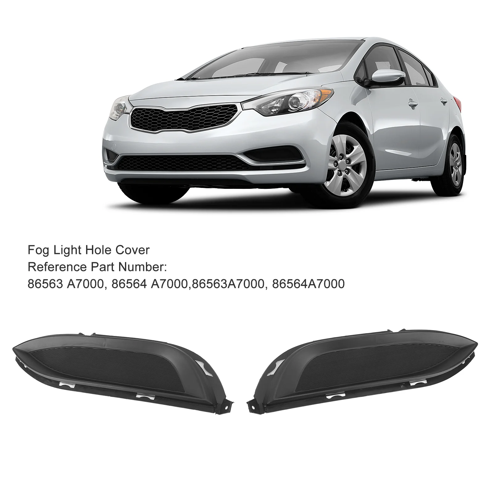 Противотуманная фара крышка отверстия решетка радиатора 86563A7000 левая и правая