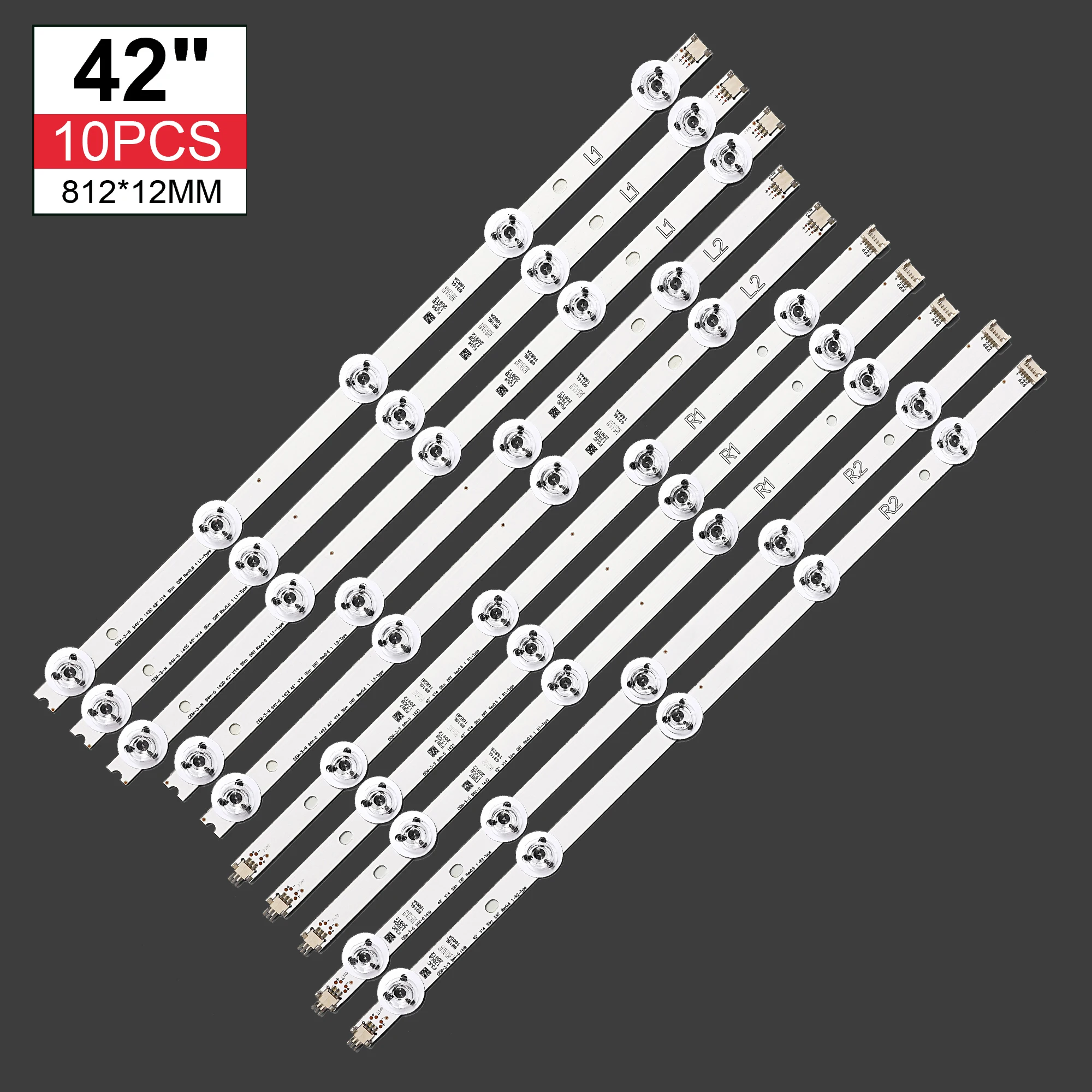 

10 шт./комплект, фотовспышка 42 ''V14 Slim DRT Rev0.6 R1/L1/R2/фотовспышка для 42LB673V 42LB670V 42LB731V 42LB680V 42LB677V 42LB679V 42LB675V