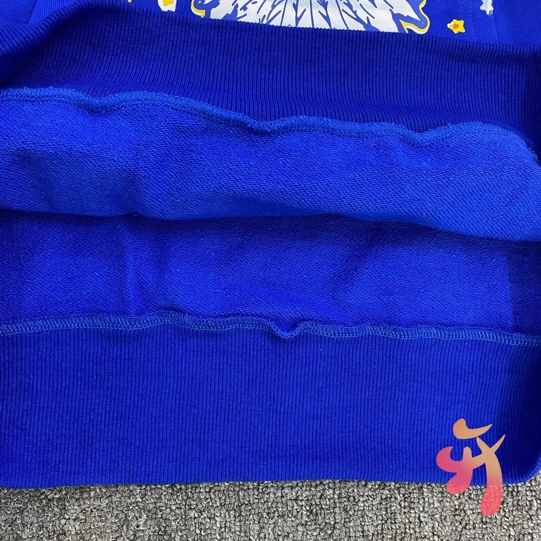 Уличный комплект с капюшоном в стиле хип-хоп синие толстовки виде сиропа от кашля