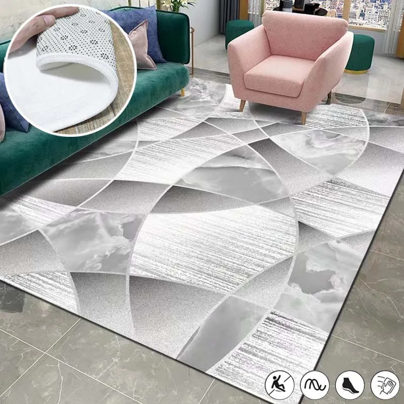 

Большие коврики в скандинавском стиле с геометрическим рисунком для гостиной, моющиеся коврики для балкона, дивана, журнального столика, напольные коврики для спальни, декор для кровати, коврики для хвоста
