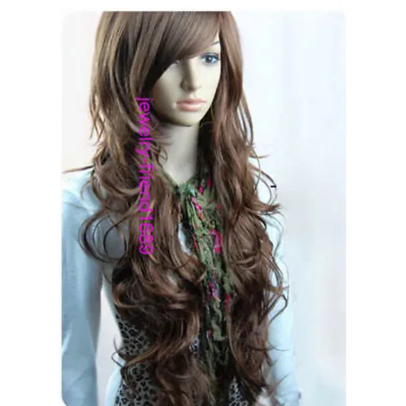 &gt&gt&gt Новый длинный тёмно-коричневый и волнистый парик