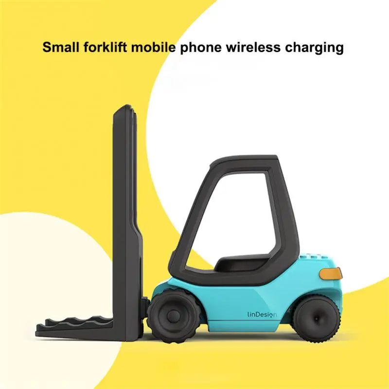 

Creative Forklift Wireless Charger Stand For Samsung S23 S22 S19 Ultra Galaxy Watch 7 6 5 Active Buds Qi Fast Charging Dock Stat