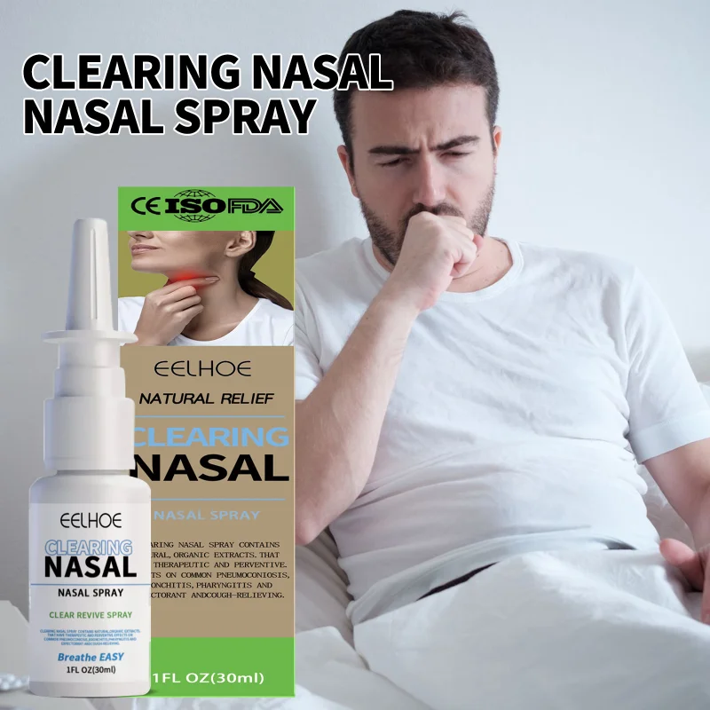 

Лидер продаж, комфортный спрей для лечения ринита, травы, спрей для Назального хронического ринита, синусита, продукты для ухода за носом, 30 мл