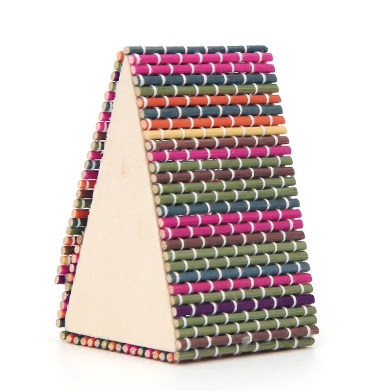 

Rainbow Ring Necklace Earrings Display Bamboo Wooden Jewelry Storage Boxes Case L21E