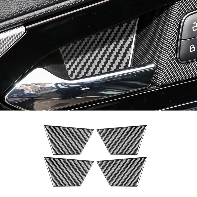 

Car Carbon Fiber Interior Door Bowl Cover Trim Sticker Decoration For Lincoln Nautilus 2021 2022 Accessories