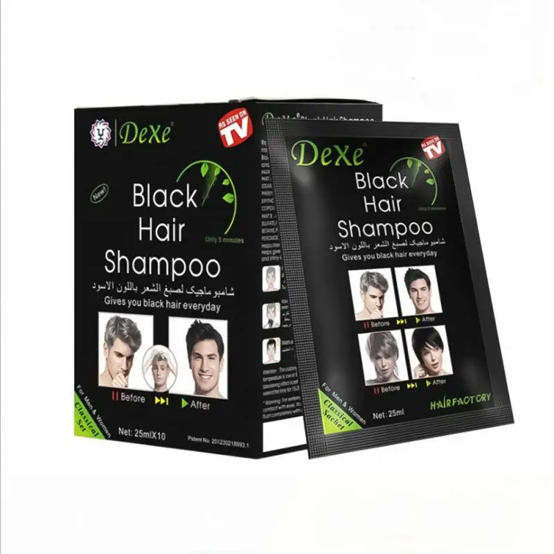 

Sevich Natural Plant Black Hair Shampoo Fast Dye White Hair Darkening Lasting Black Hair Color Dye Cover Gray White Hair